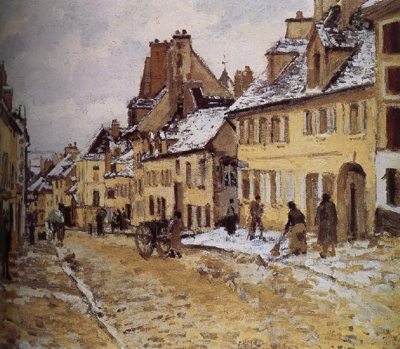 Camille Pissarro Leads to the loose multi tile this lucky Shao road oil painting image